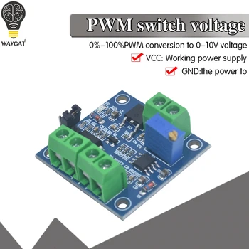 

PWM to Voltage Converter Module 0%-100% to 0-10V for PLC MCU Digital to Analog Signal PWM Adjustabl Converter Power Module