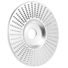 Disque de ponçage plat en acier trempé, 5 pouces, 22mm, pour le travail du bois, argent