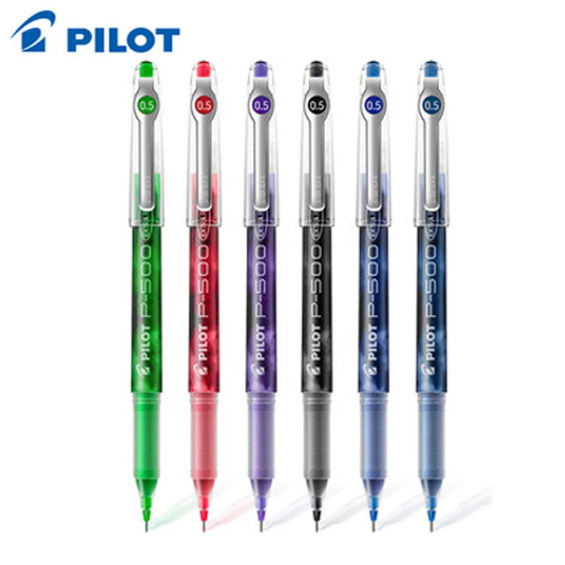 Гелевая ручка для 10 шт./партия, P-500, пилот, BL-P50, Япония, 0,5 мм/P-700, BL-P70, 0,7 мм, Ручка-роллер для офиса и школы, statonery