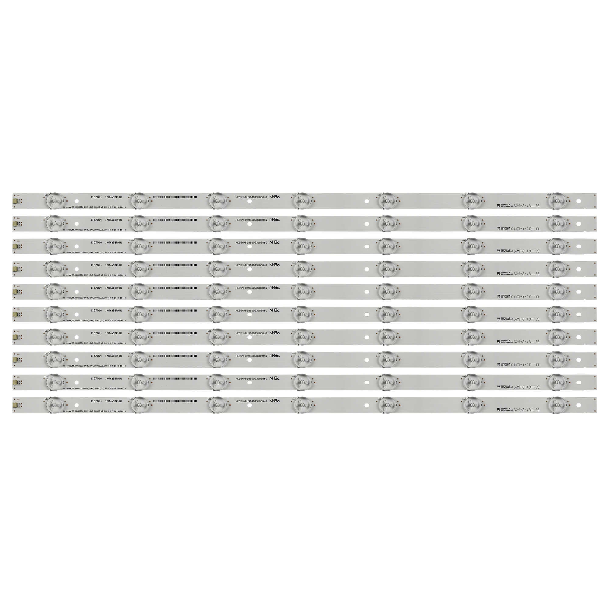 Novas Faixas de Luz de Fundo de Led Lâmpadas 10 Peças para Hisense_55 Flash 55h8c 55k3300acima H55m3300 H55m3000