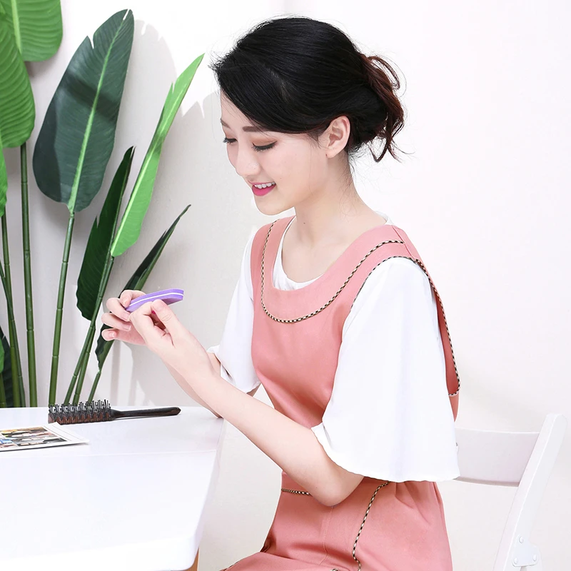 Cotton Restaurant Kitchen Dress Apron For Woman Black Pink Coffee Shop Waitress Adjustable Bib Work Aprons Cleaning Accessory