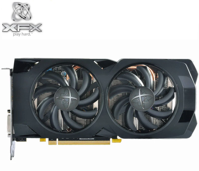 Видеокарты XFX RX 570 8GB 256Bit GDDR5 RX570-8GB видеокарта для карт AMD RX500 серии VGA RX570 8GB HDMI DVI RX 570 8G б/у