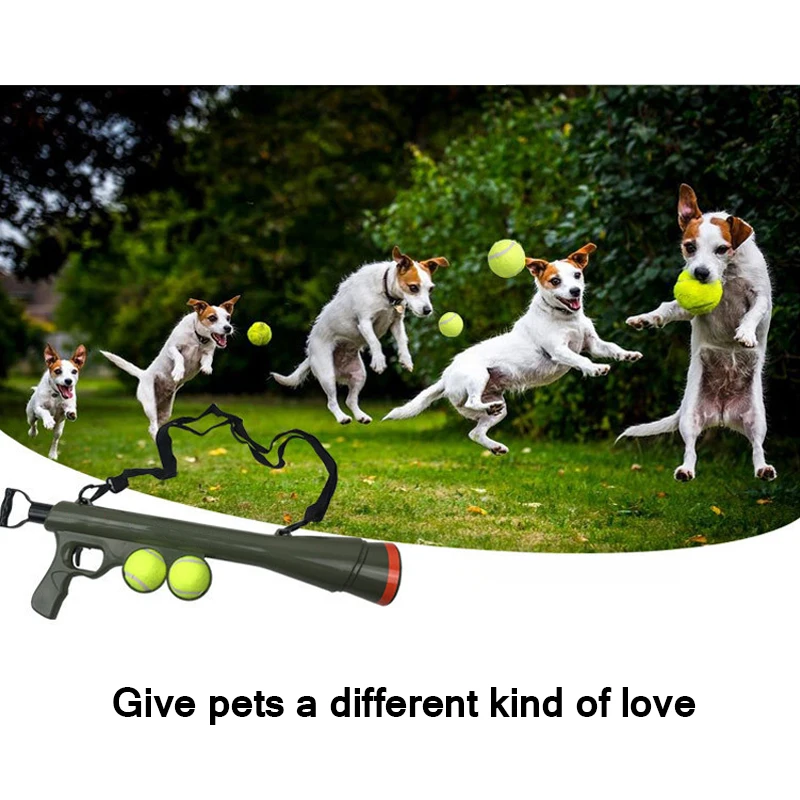 Launcher-Toys Muzzle Tennis-Training-Tool Pet-Ball Incentive Exercise Home Dog-Toy Catapult