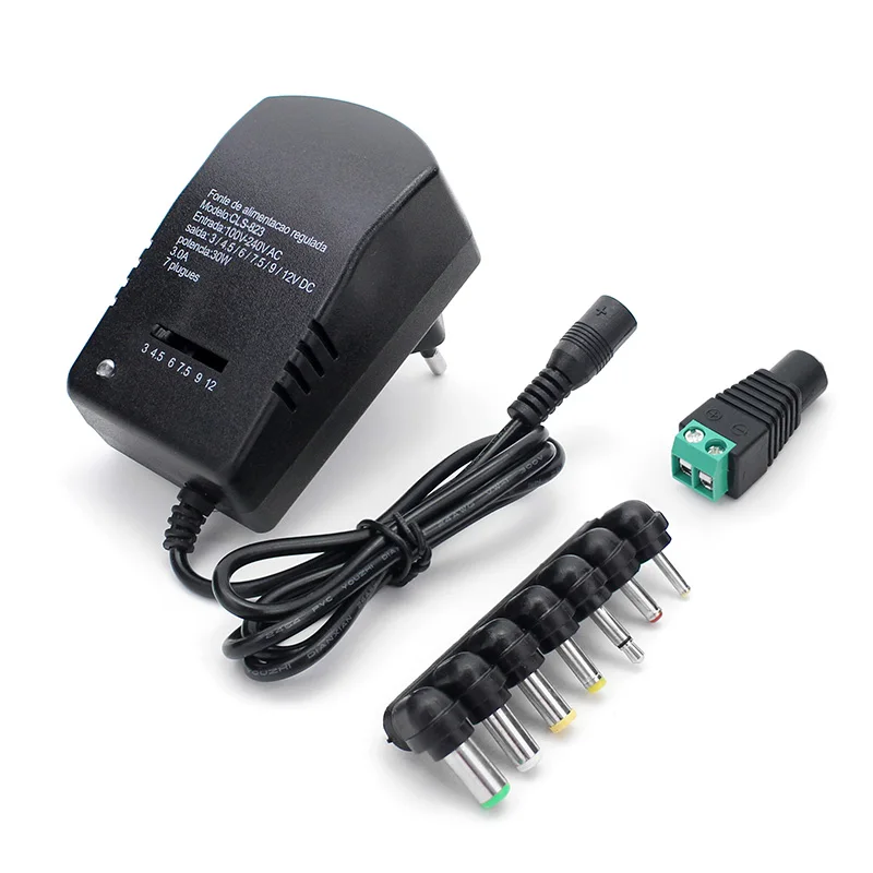 FUENTE DE PODER REGULABLE AC/DC, 0…..12 V, 2 A