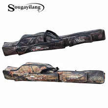Sougayilang камуфляжная 1,3 м рыболовная сумка большой емкости 2 слоя рыболовная удочка Рыболовная Сумка водонепроницаемая рыболовная удочка сумка