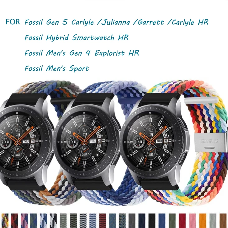 Strap For Fossil Gen 5 6 44mm Carlyle Hr Julianna Garrett Hybrid Smartwatch Men's Gen 4