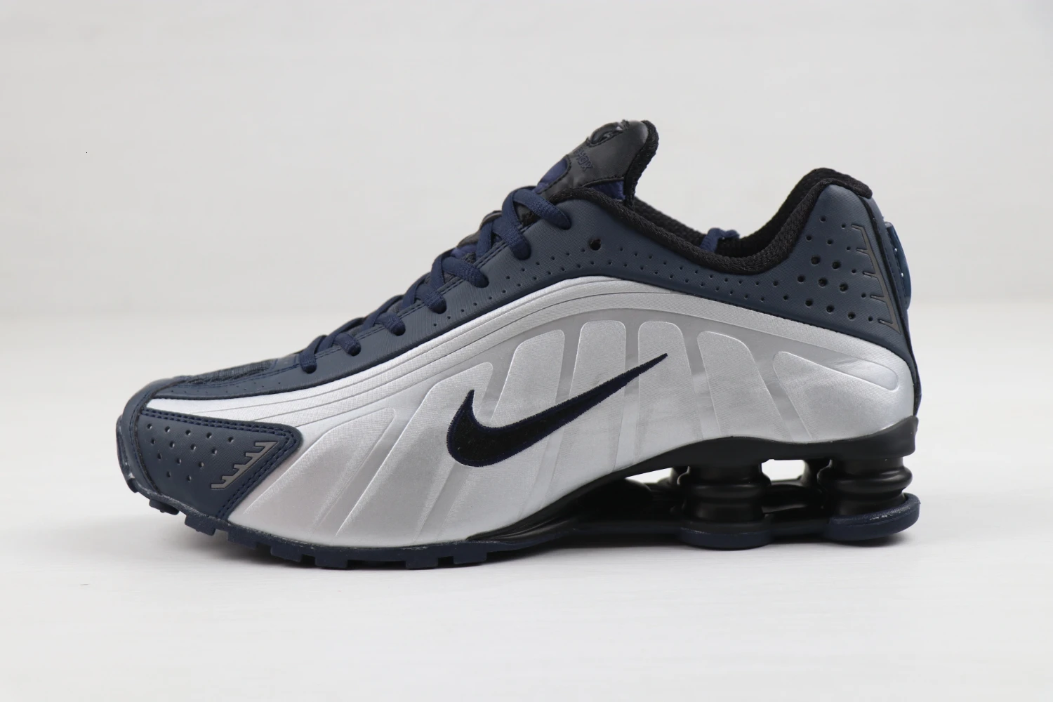 104265-405 Мужские кроссовки для бега Nike Shox R4 Air Max Tn Air Cushion, уличные спортивные кроссовки, мужские# BV1111 - Цвет: 104265-405