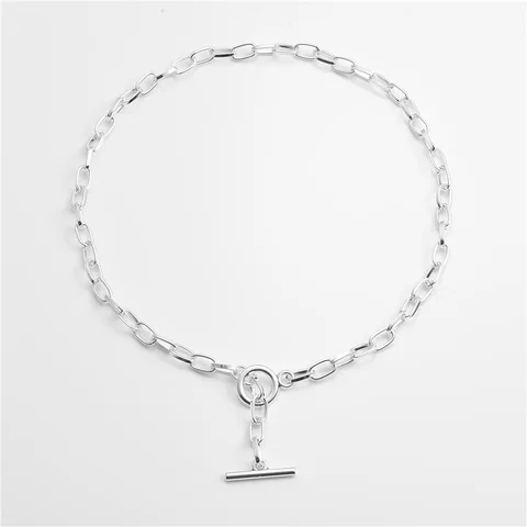 Exaggerated Thick Chain Necklace Double Personality Chain Hip-Hop Neck Chain Choker  Necklac Women Jewelry