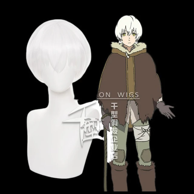 To Your Eternity Fushi Short White Cosplay Wigs