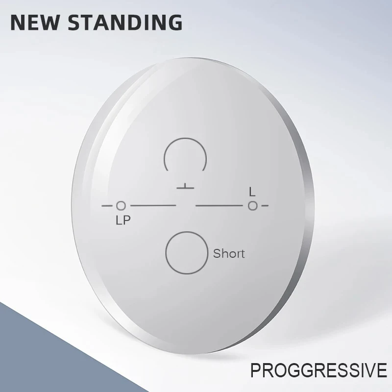 

NEW STANDING 1.56 1.61 1.67 Progressive Multifocal Lenses Bifocal Prescription Resistance Short Middle Far Lens