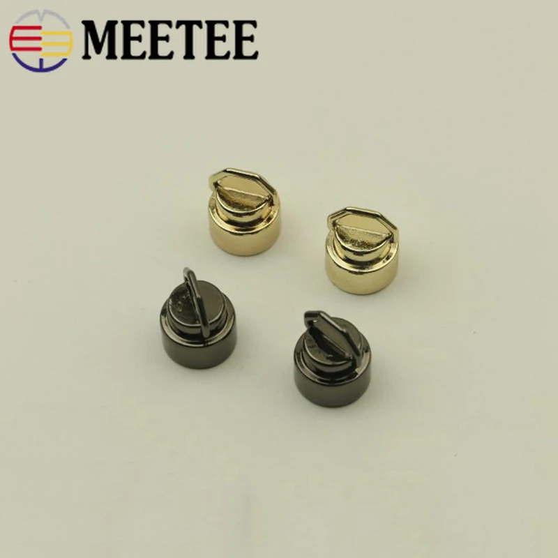 Meetee 10/30 шт металлическая сумка боковое кольцо гвозди Пряжка для стопора кисточка