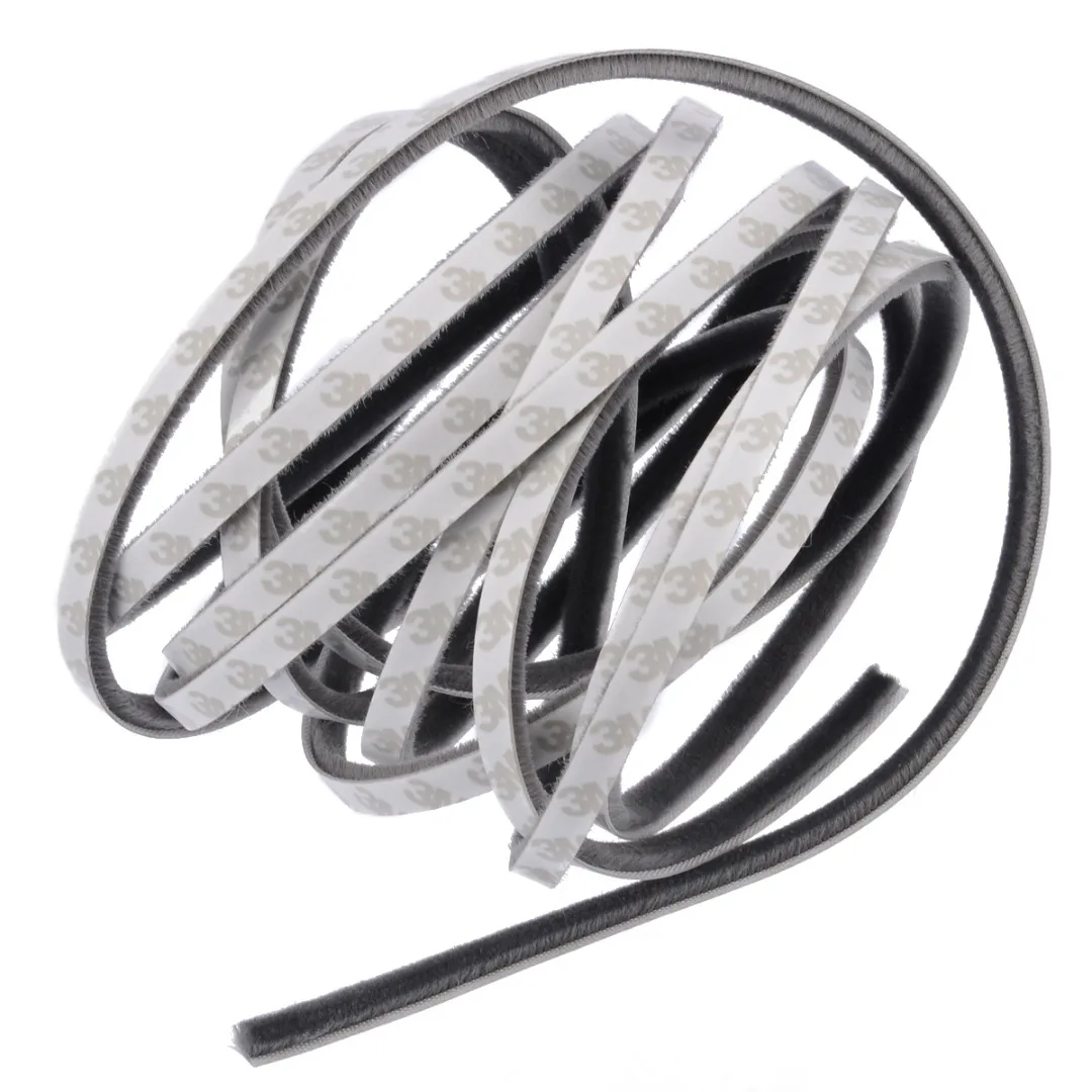 5M 5/9/15mm Window Door Self Adhesive Dust Pile Weatherstrip Brush Excluder Sealing Strips Brush Protector Home Door Accessories
