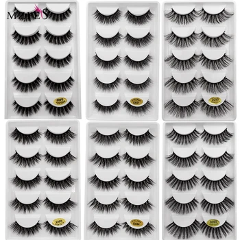 

250 Pairs 3d mink false eyelashes lashes natural long soft mink eyelashes full strip lashes makeup wholesale