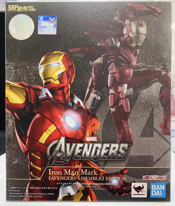 Bandai Figurine articulée SHF Avengers Iron Man MK7, jouet modèle