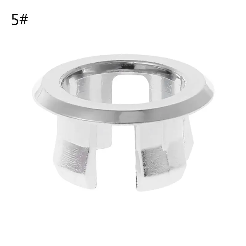 Ванная раковина кольцо для защиты от переполнения шестифутовая круглая вставка хромированное отверстие крышка