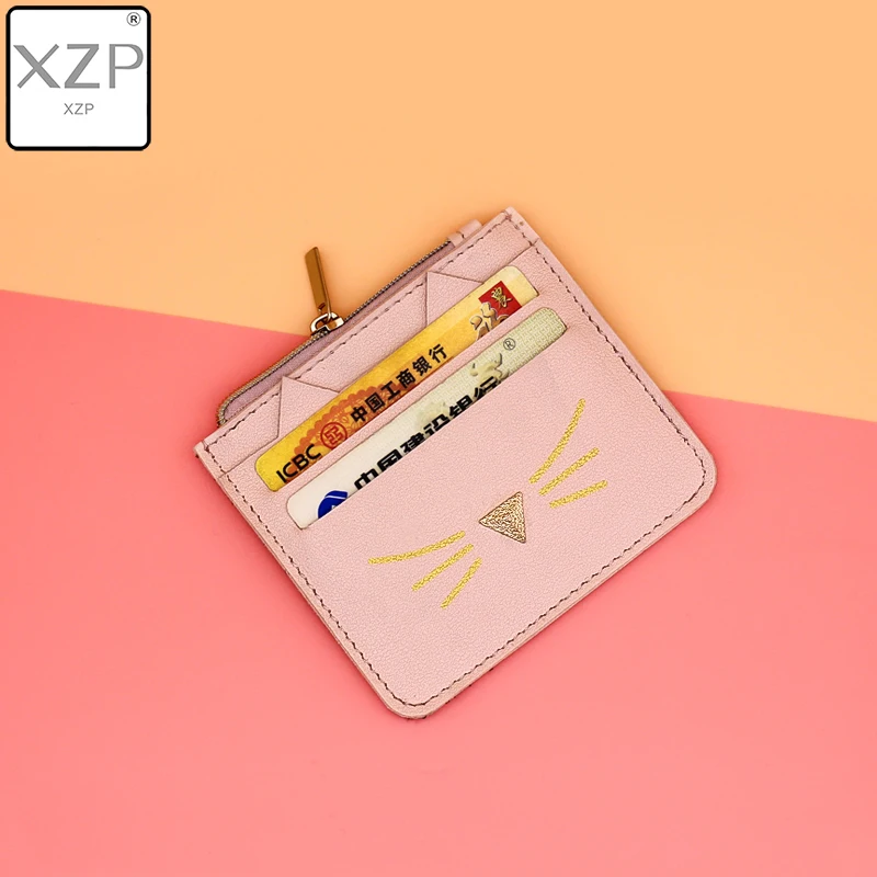 XZP Европейский милый бумажник с изображением персонажей из мультфильма, креативный женский пакет для карт, повседневный женский клатч, кошелек из искусственной кожи, кошелек для монет, ID