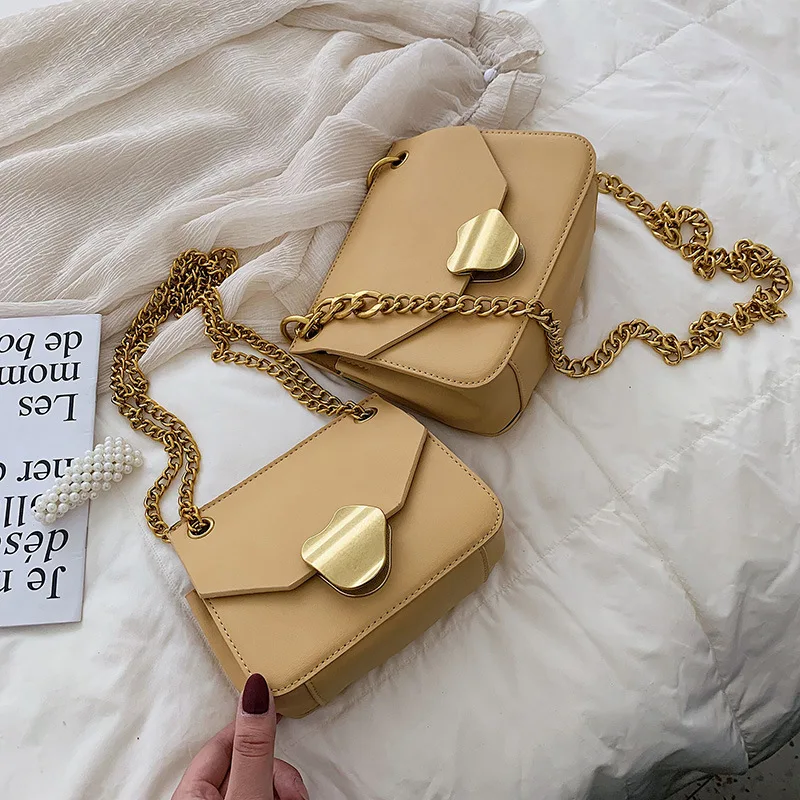 

Western Style Bag Women's 2020 New Style Fashion Simple Korean-style Versatile Shoulder Bag Fashion Chain Shoulder Saddle Bag