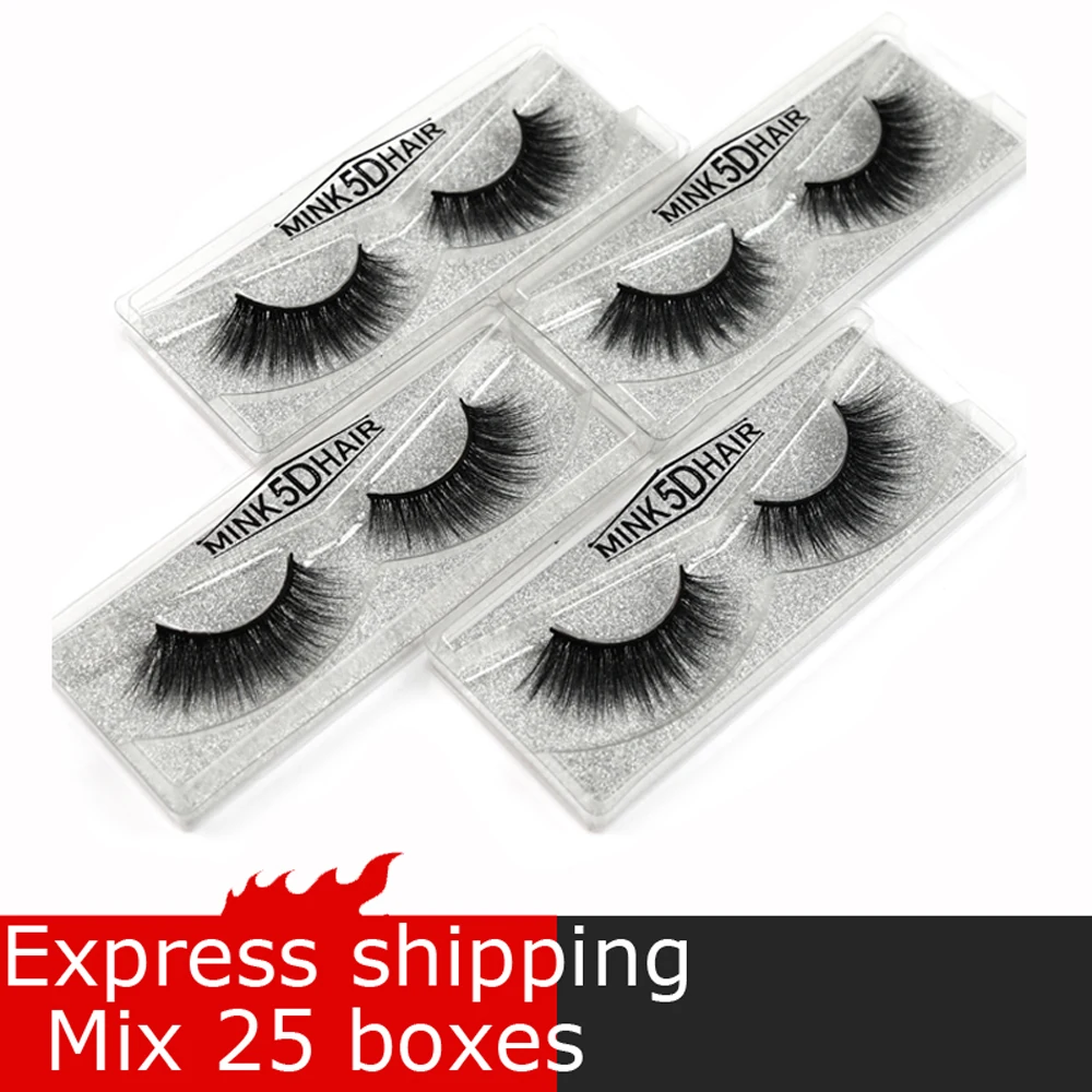 

evershine 1 pair 3D Mink Lashes Natural False Eyelashes Dramatic Volume Fake Lashes Makeup Eyelash Extension Silk Eyelashes