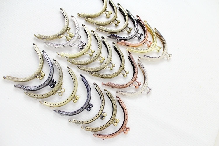 5 Piece Size 8.5 Cm Small Mini Sewing Coin Purse Frame Handle Handbag Accessories Wholesale Metal Purse Frame Bag Obag Handles