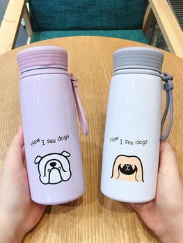 

Insulation Cup Cute Creative Cup Female Student Harajuku Style Simple Cup Creative Personality Korean Trend Thermos Water Bottle