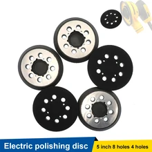 

Hot 5 Inch 8-Hole Orbital Sander Pad Hook and Loop Backing Compatible with Dewalt Sander Polishing Pad Car Polishing