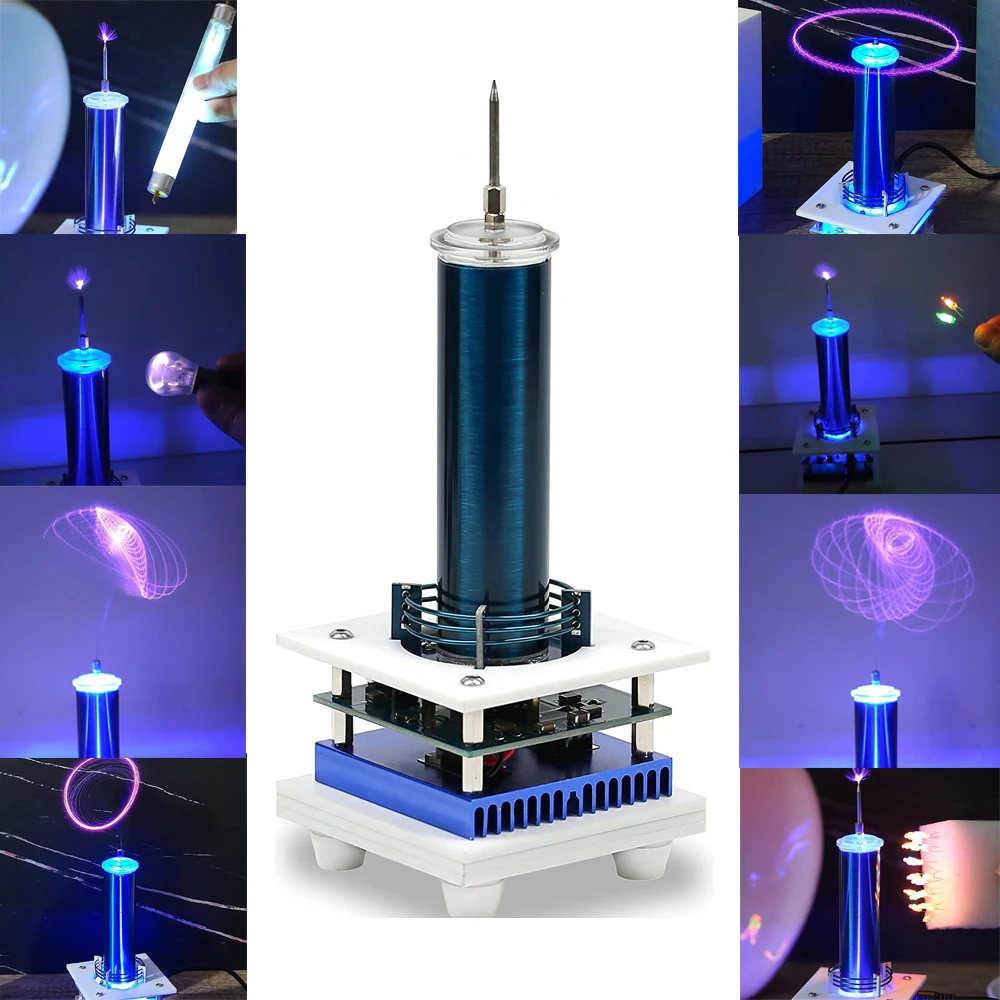 1 musik Tesla Spule Arc Plasma Lautsprecher Drahtlose Übertragung Experiment Desktop Spielzeug Modell YS16