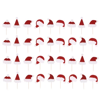 

Hat Cake Toppers Hat Cake Insert Card Cake Picks Cake Decor for Christmas Festival