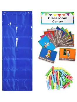 

Student Classroom Behavior Tracking Pocket Chart Learning Subject Conversion Pocket Chart