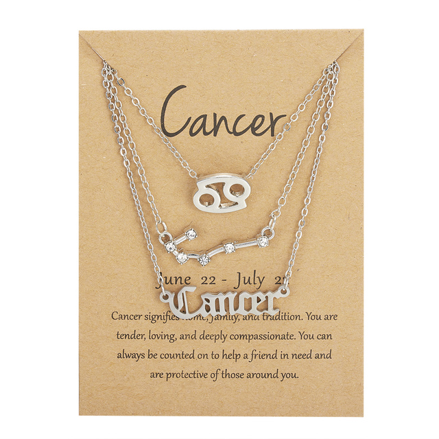 12 Constellation Pendant Necklaces Couple Lover Fashion Cardboard Star Zodiac Sign Charm Pisces Necklace Jewelry Gifts
