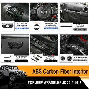 

Carbon Fiber Car Interior Modification Accessories ABS Hight Quality Fit For Jeep Wrangler JK 2011 2012 2013 2014 2015 2016 2017