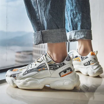 

Men's Shoes Spring 2020 New Men's Sports Leisure Daddy Shoes Hundred Korean Version of The Trend Ins Shoes Men's Trend Shoes