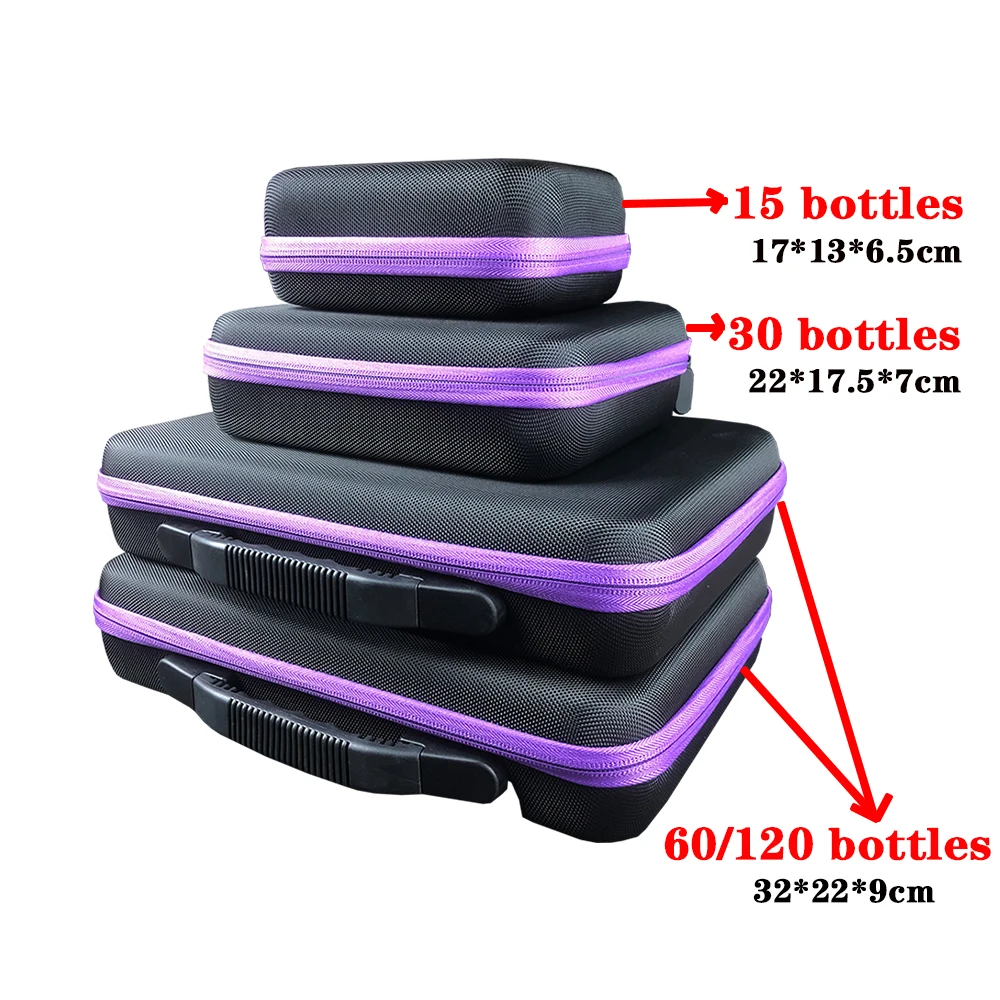 30/60/120 Bottles Diamond Painting Accessories Tool Carry Case Box Container Diamond Storage Bag Case Embroidery Mosaic