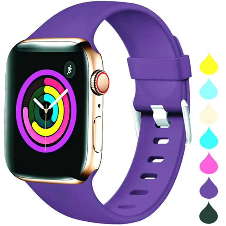 Спортивный ремешок для apple watch band 44 мм/42 мм apple watch 5 4 3 band iwatch band 5 4 3 2 correa 40 мм/38 мм браслет ремешок для часов