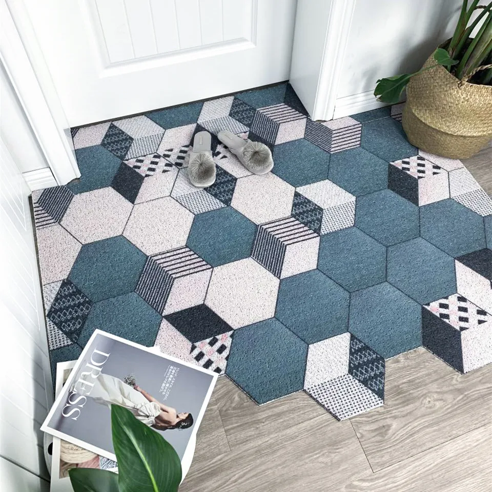 US $15.07 Free Cutting Silk Porch Entrance Doormat Hallway Kitchen Bath NonSlip Carpets Floor Mat Mudremoving Sandstripping Area Rugs