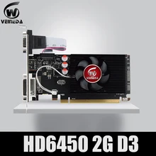 Графический процессор Veineda видеокарты HD6450 2 ГБ DDR3 HDMI графическая видеокарта PCI Express для ATI Radeon Gaming