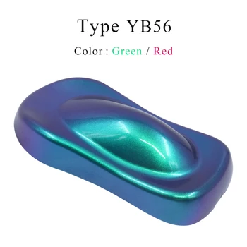 

YB56 Chameleon Pigments Acrylic Paint Chameleon Powder Coating Dye for Cars Arts Crafts Nails Decoration Painting Supplies 10g