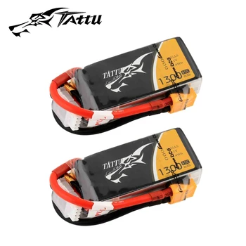 

Tattu 1300mAh 45C 3S1P 11.1V Lipo Battery Pack with XT60 Plug for FPV Racing Quadcopters