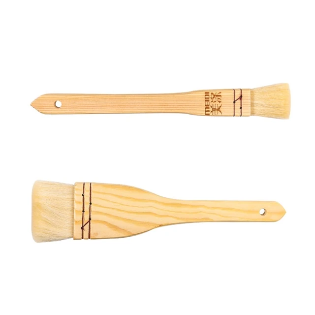 Háztartási Holdpálcás Tészta Kefe Grillezőolaj -Sütő Kefék Fa Fogantyú Konyhai Főzési Szerszámok - Image 5