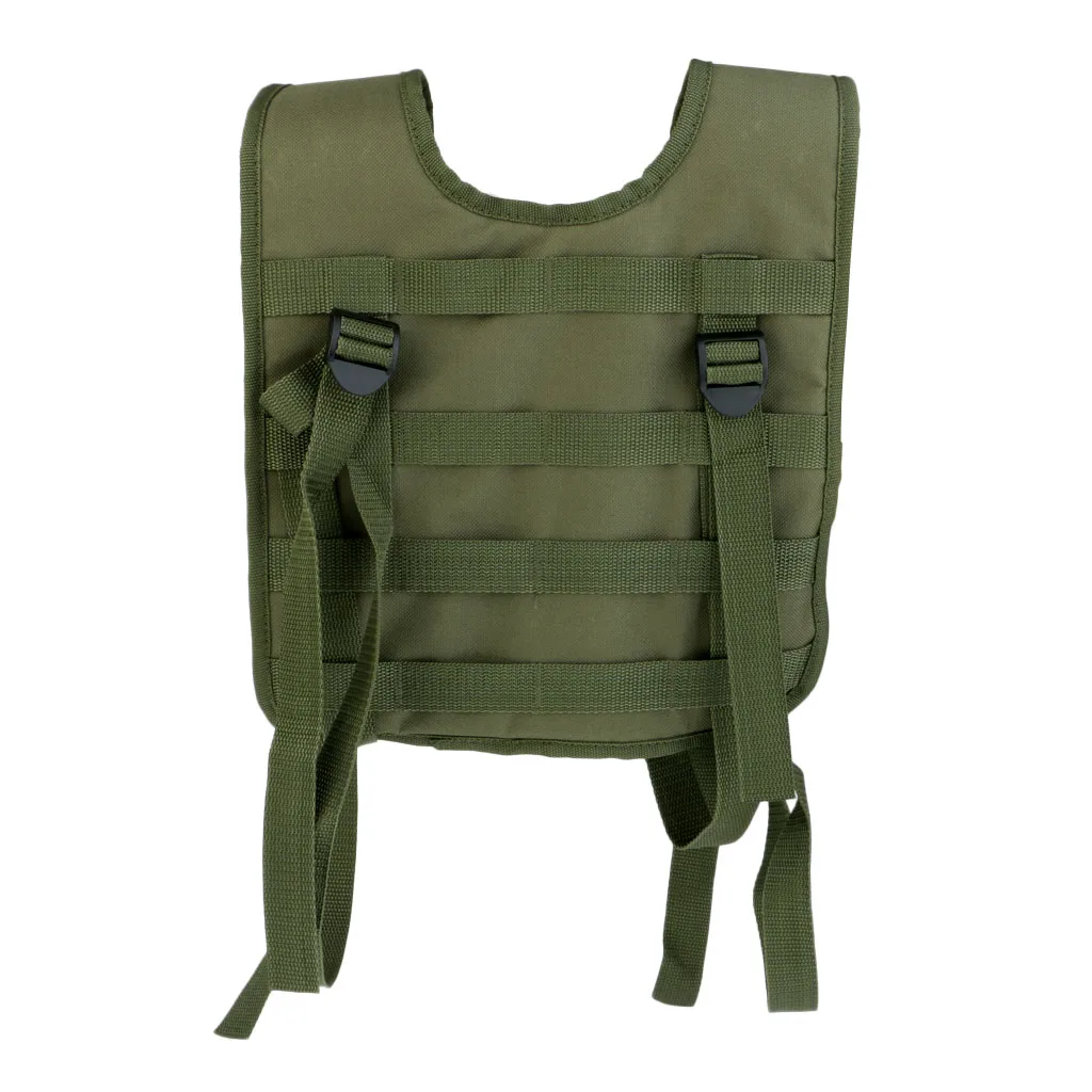Modular Oxford H-Harness Molle Vest Suspenders for Battle Belt CP 5 Colors Tactical Vest for Camping 