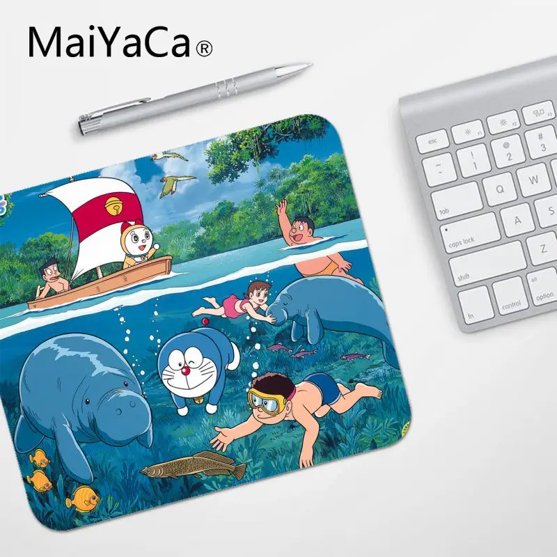No Lock Edge18x22cm MaiYaCa высокое качество Doraemon противоскользящие прочные силиконовые компьютерные коврики Лидер продаж подставка под руку мышь - Цвет: No Lock Edge18x22cm