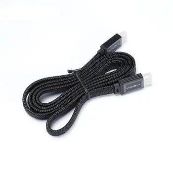 

High Quality HDMI Wire Gold Metal Borsets HDMI Wire Support 4 K 3D HDR Audio Wire for DVD player TV Box color black