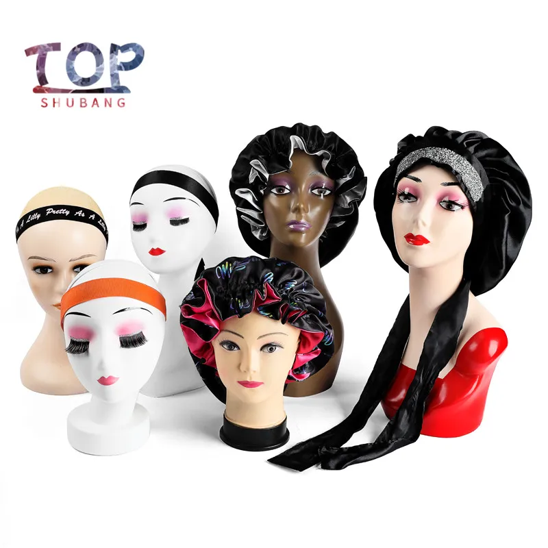 

Customized Logo Wrap Bonnet /Elastic Band /Wig Bag/ Hair Box/ Satin Bonnet/ Hair tag/Bundle Wraps/Headband