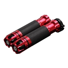 7/8 дюймов 22 мм мотоцикл дроссельная заслонка ЧПУ Алюминиевый Поворотный Руль рукоятки красный