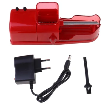 

1PC Fully Automatic Cigarette Rolling Machine Electric DIY Tobacco Roller Maker with Empty Pipe - US Plug (Black)