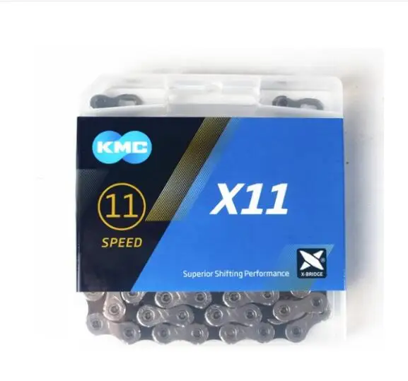 KMC bike chain X8 X9 X10 X11 X12 super Light double X chain 8/9/10/11/12 speed Mountain Road bicycle chain - Цвет: X11