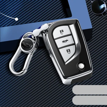 

New Soft TPU Car Key Case Cover For Toyota 2 3 Buttons Camry Corolla RAV4 Avalon Land Cruiser Prado Prius Key Shell Accessories