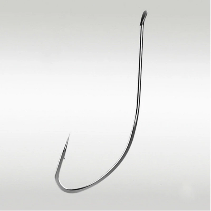 Fishing Hooks Wholesale By Bulk 2000pcs Long Shank Handle Barbed Fish Hook Earthworm Crucian