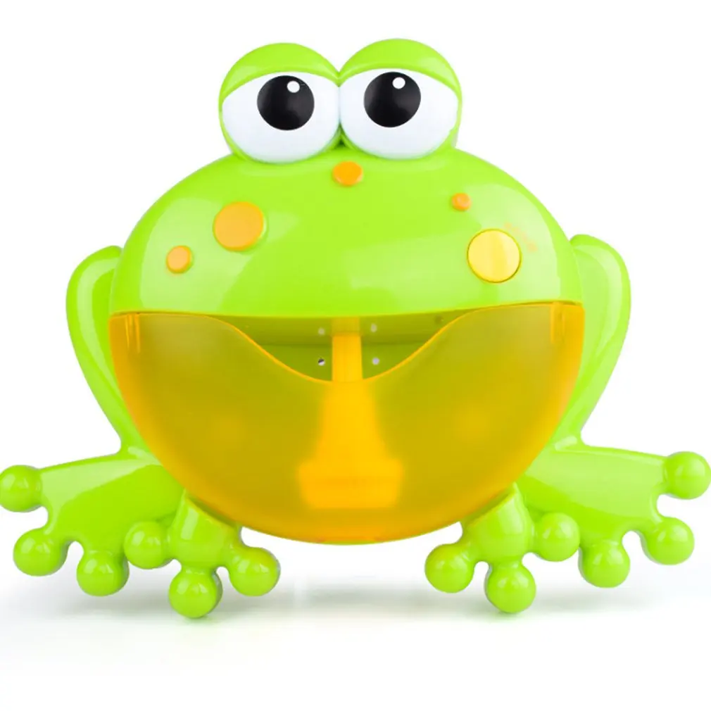 Мультфильм милый лягушка Автоматическая пузырьковая воздуходувка мыло машина производитель вечерние летние игрушки для ванной для детей
