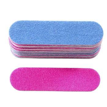 

100Pcs Nail Files Double Color Wooden Mini Buffer Sanding 180/240 Disposable Manicure Tools