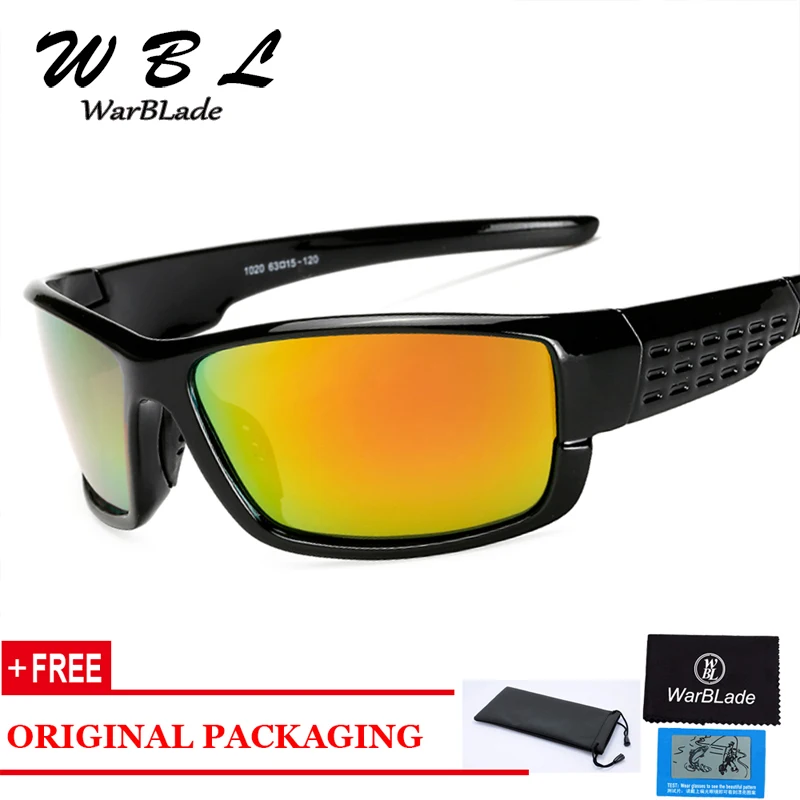 

WarBLade 2019 Polarized Sunglasses For Men Vintage Mirror Coating Driver Anti-glare Sun Glasses 100% Goggles Eyewears UV400